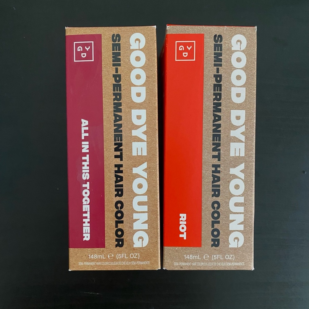 GOOD DYE YOUNG Semi-Permanent Hair Color - RIOT & ALL IN THIS TOGETHER